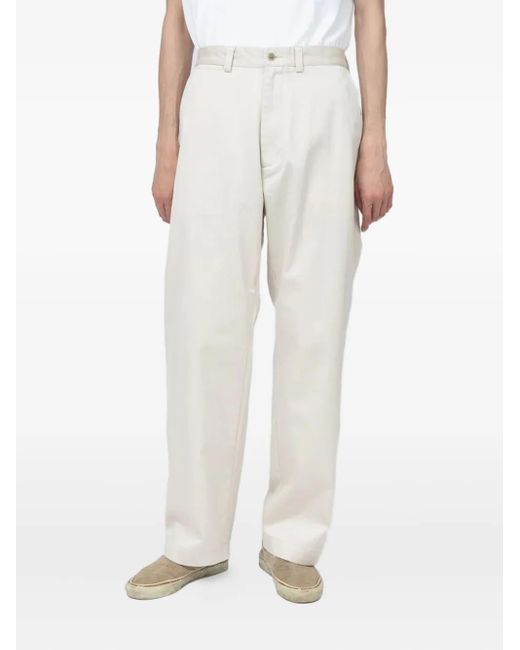 Nanamica White Straight-Leg Chino Trousers for men