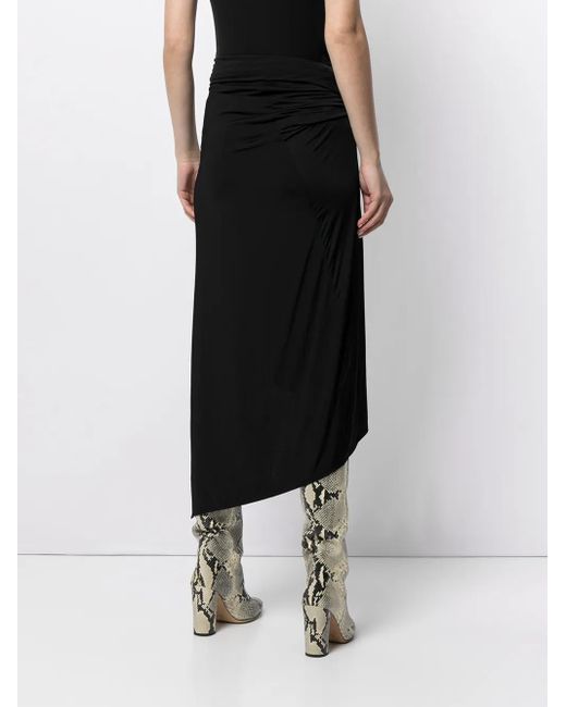Rabanne Black Belted-Waist Skirt
