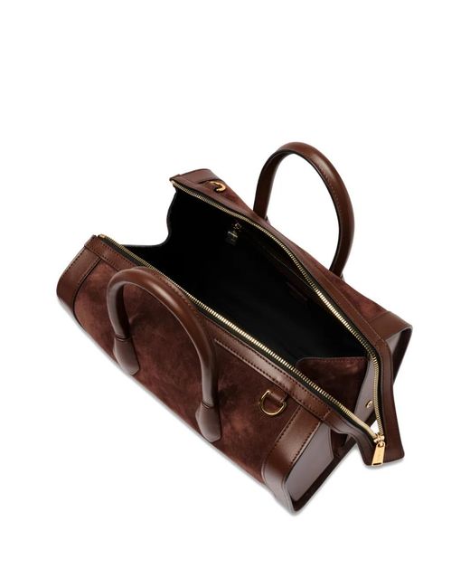 Lancel Red Bcbg Leather Tote Bag