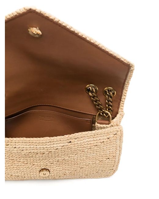 Saint Laurent Natural Small Loulou Shoulder Bag