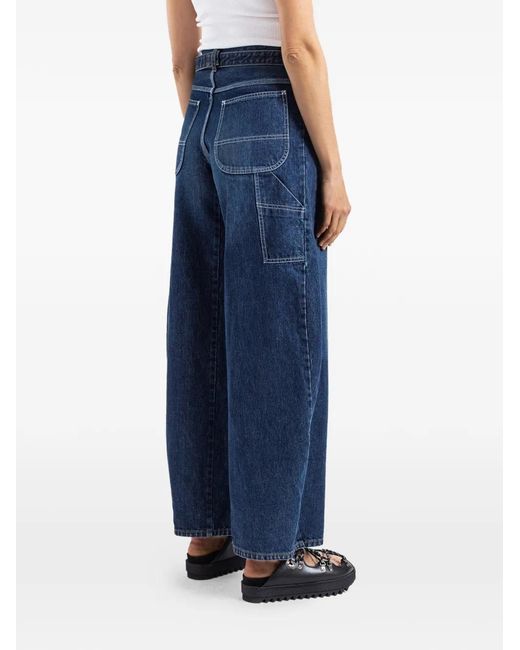 Vaqueros Con Cinturón Sacai de color Blue