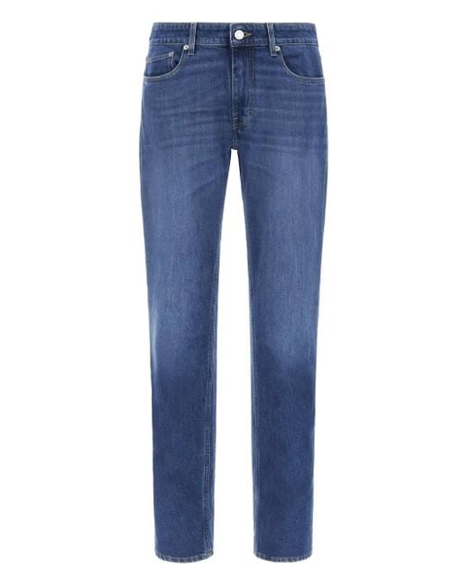 Roberto Cavalli Blue Logo-Appliqué Skinny-Cut Jeans for men