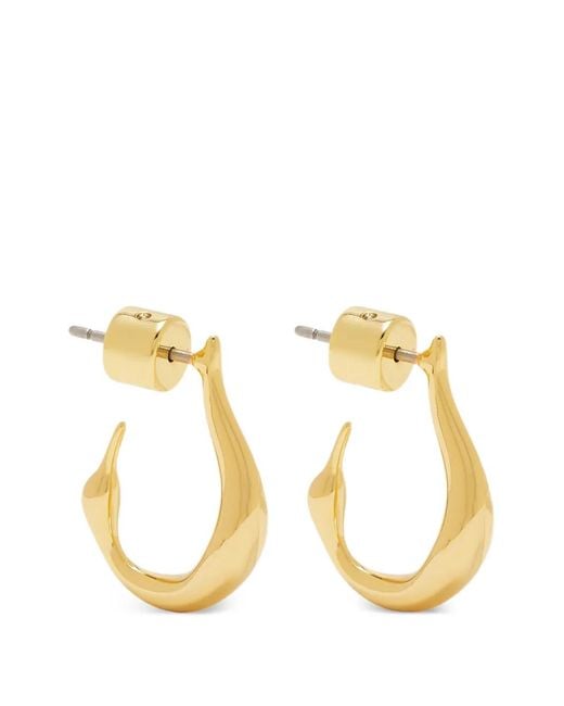 Jenny Bird Metallic Stud Hoop Earrings