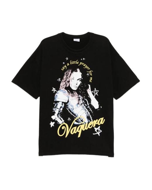 VAQUERA グラフィック Tシャツ Black