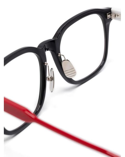 Thom Browne Black Square-Frame Glasses
