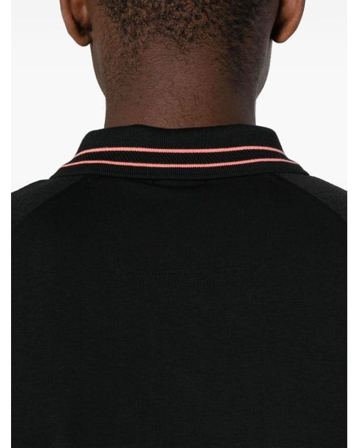 Boss Black Logo-appliqué Cotton Polo Shirt for men