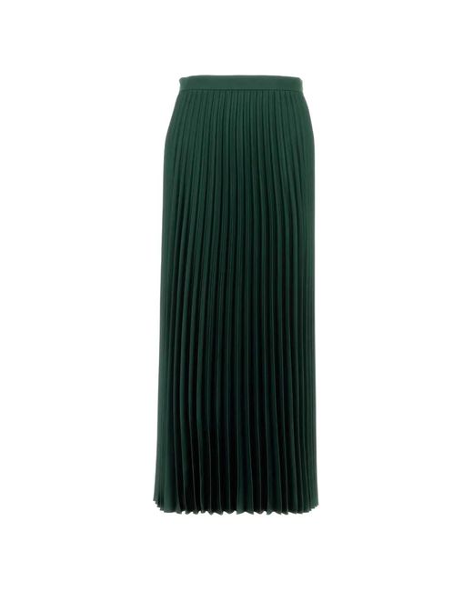 Weekend by Maxmara Green Nicchia Pleated Midi Skirt