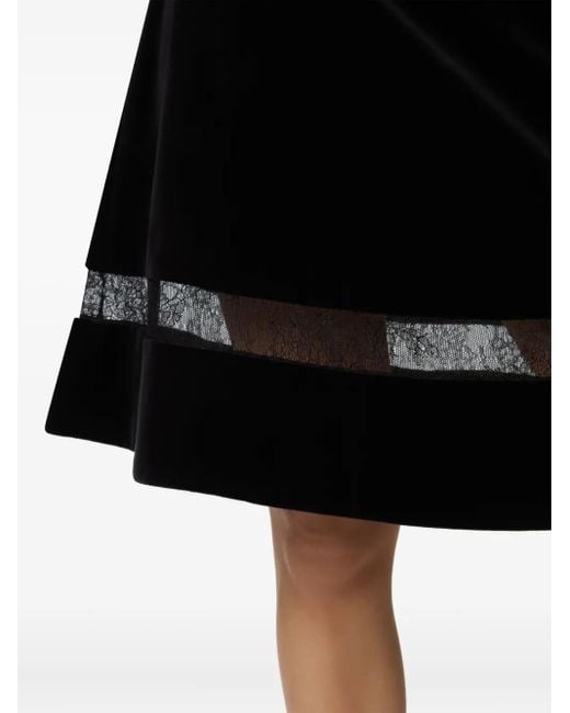Nina Ricci ベルベット ミニスカート Black