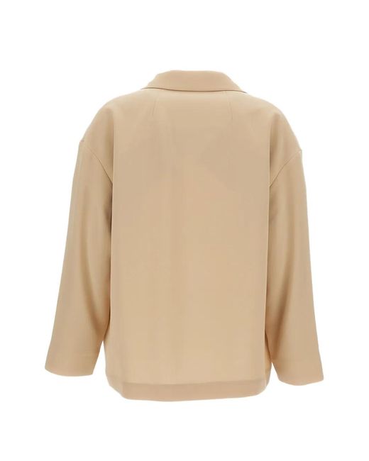 Alberto Biani Natural Two-Button Blazer