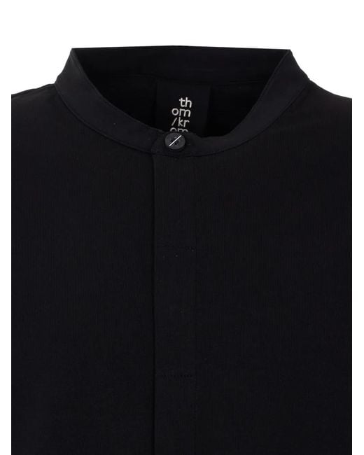 Thom Krom Black Button-Up Shirt for men