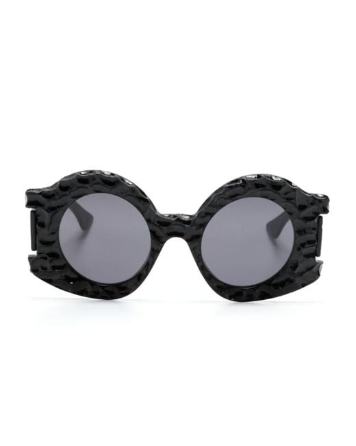 Kuboraum Black R4 Hypercore Oversized-Sonnenbrille