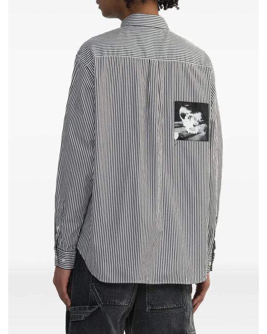Undercover Gray Striped Shirt for men