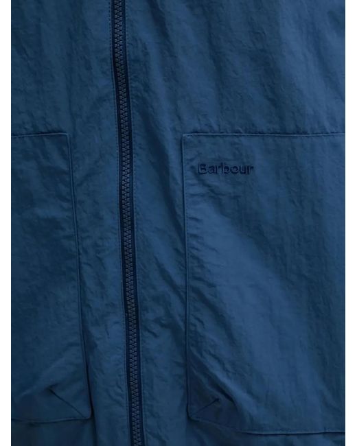 Barbour Blue Hooded Jacket for men