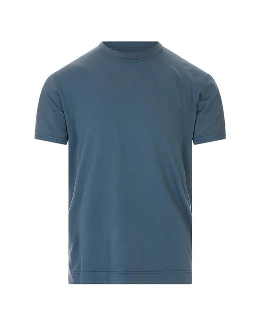 Fedeli Blue T-Shirt À Col Rond for men