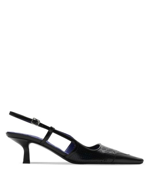 Burberry Black Chisel 50 Perforated Pumps