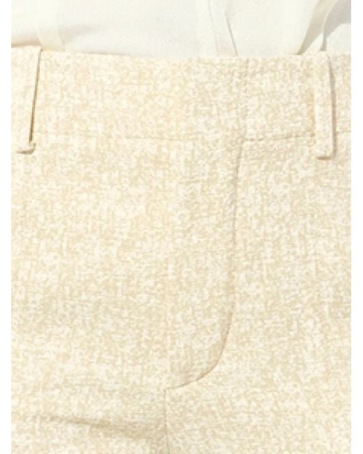 Chloé Natural Split-Cuff Trousers