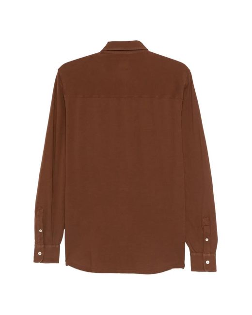 Fedeli Brown Buttoned Shirt for men