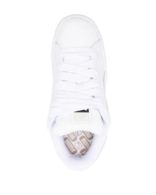 PUMA White Suede Xl Leather Sneakers for men