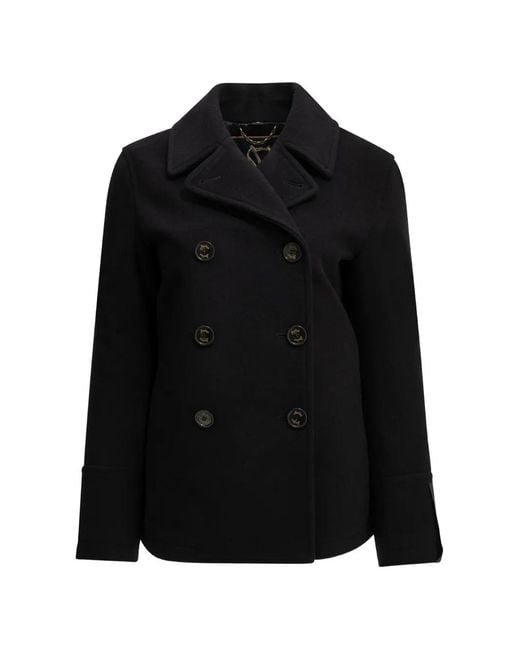 Sealup Black Double-Breasted Coat