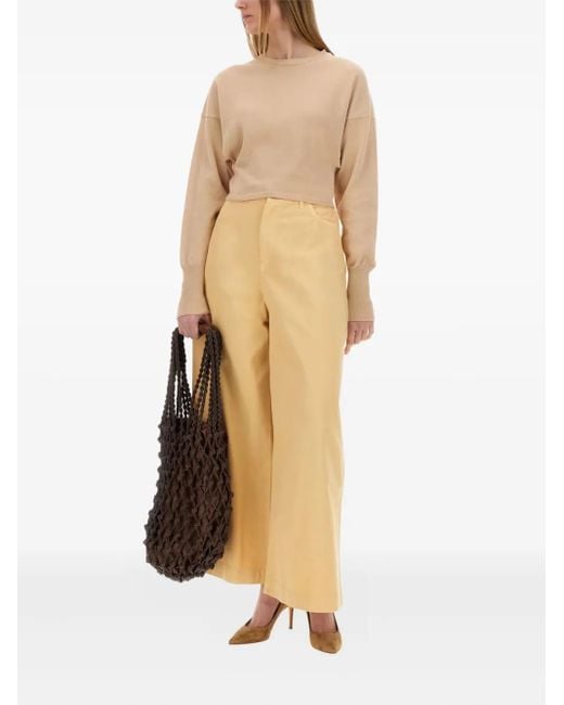 Alysi Natural Round-Neck Sweater