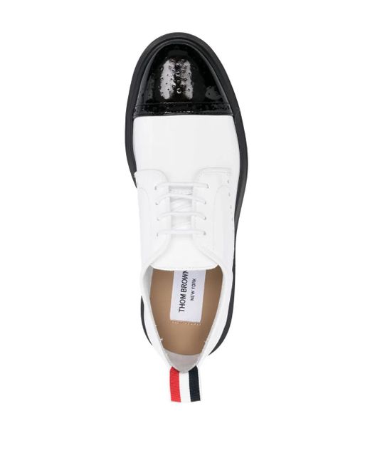Thom Browne Black Two-tone Leather Brogues