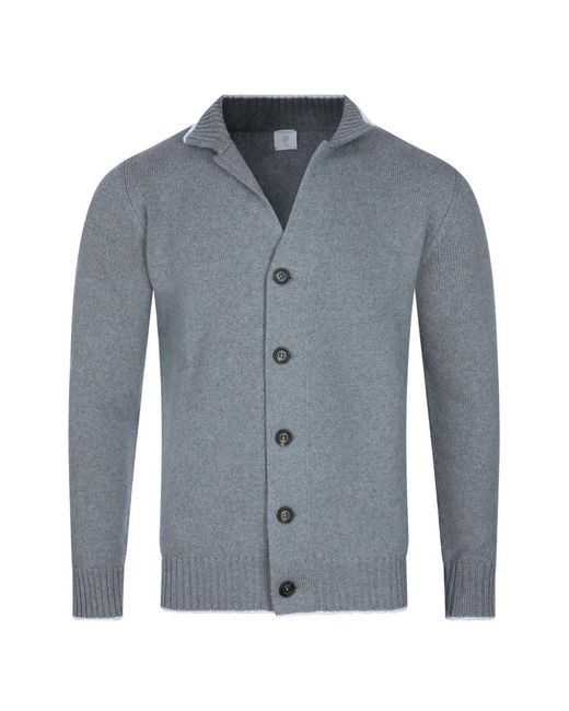 Eleventy Button-Up Vest in het Blue voor heren