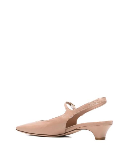 LORENA PAGGI Pink Slingback Leather Pumps