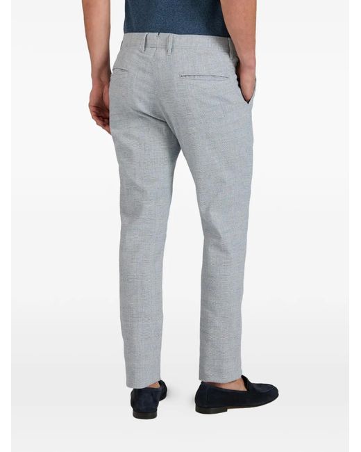 Slowear Gray Prince Of Wales Check Trousers for men