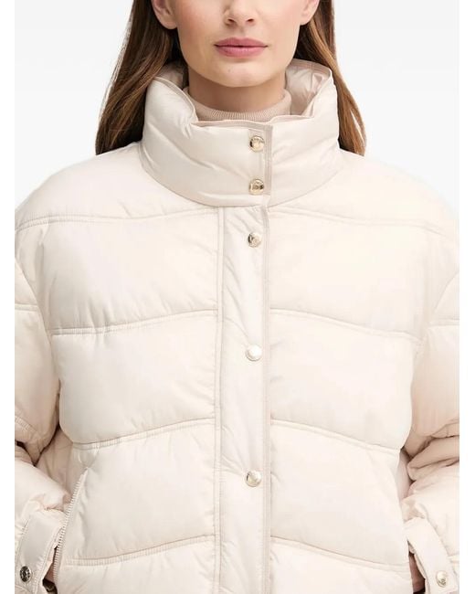 Joop! Natural Orkida Quilted Funnel-Neck Jacket