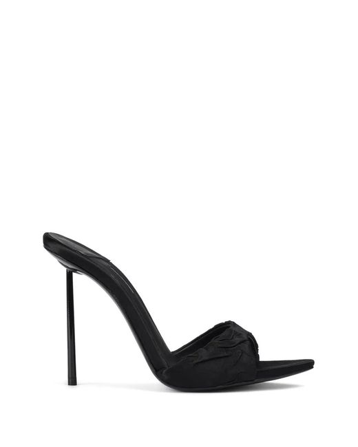 Le Silla Black Bella Silk Sandals