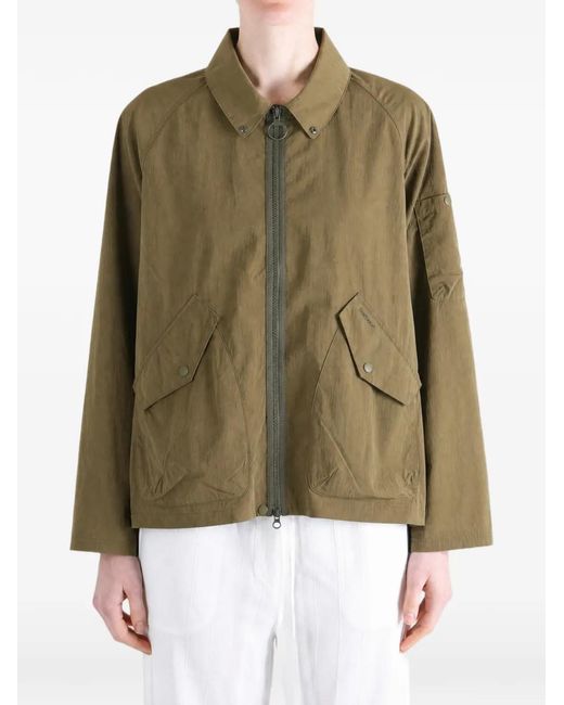 Barbour Green Re-Engineered Bomber Jacket