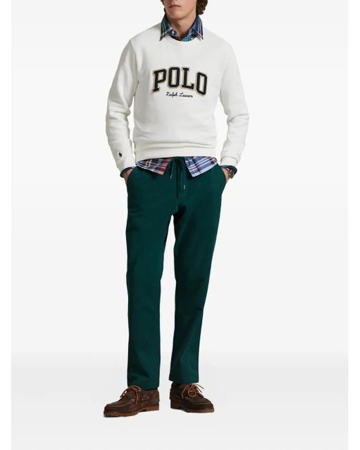 Polo Ralph Lauren Green Drawstring-Waist Trousers for men