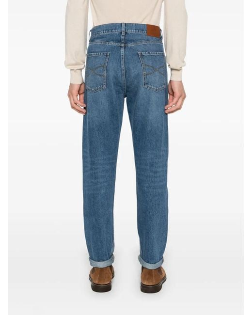メンズ Brunello Cucinelli ロゴ ジーンズ Blue