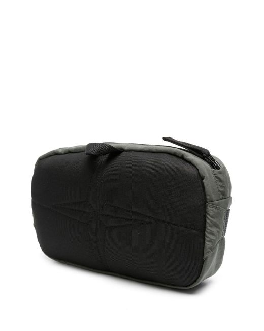 Stone Island Compass-Motif Belt Bag in Black for Men | Lyst