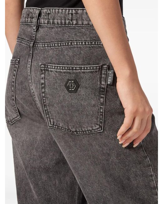 Philipp Plein Gray Skater Jeans