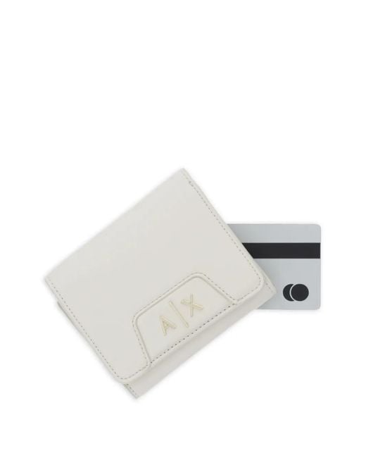 ARMANI EXCHANGE White Logo-Detail Wallet
