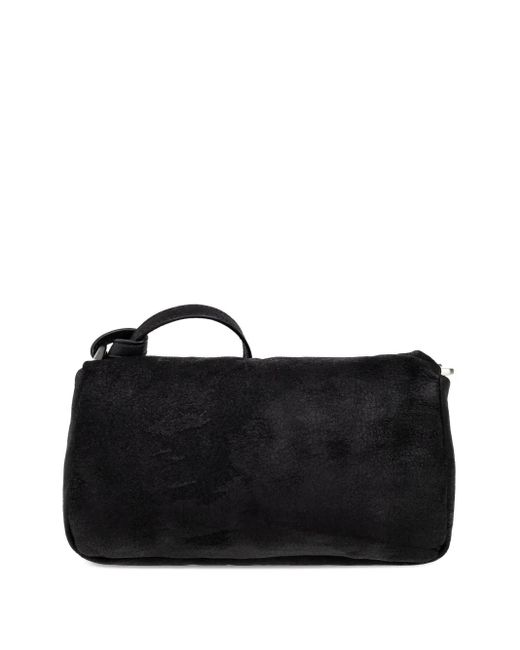 Rick Owens Black Griffin Panelled Leather Shoulder Bag
