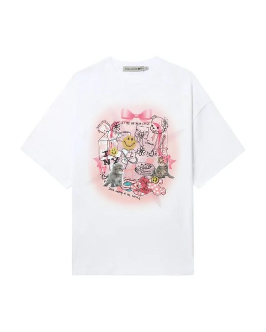 Joshua Sanders グラフィック Tシャツ White