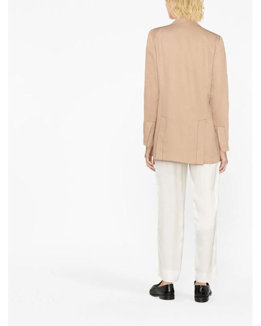 St. Agni Natural Double-Breasted Blazer