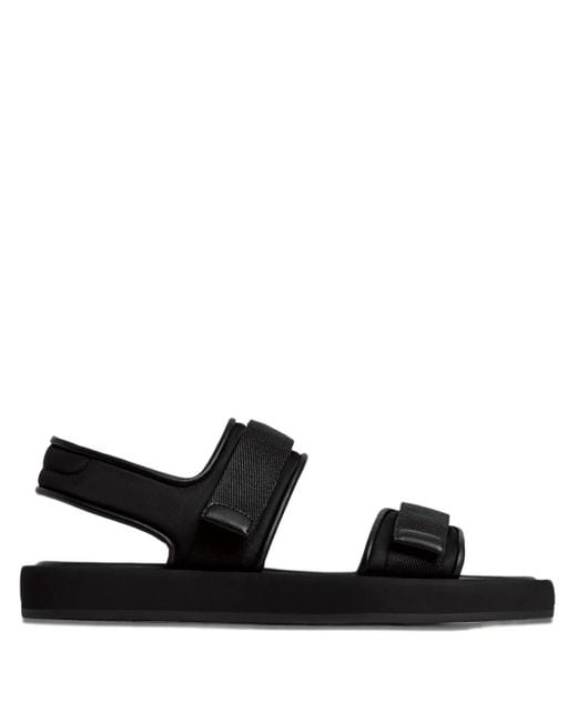 12 STOREEZ タッチストラップ サンダル Black