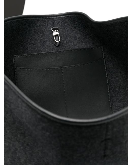Totême  Black Belted Doublé Tote Bag