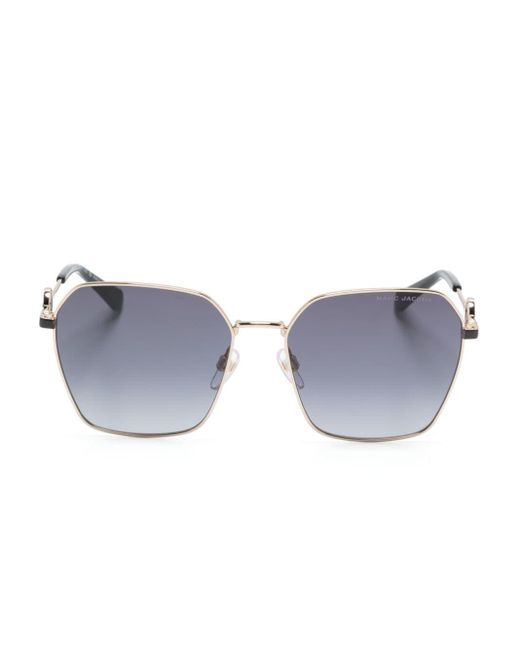 Marc Jacobs Blue Geometric-frame Sunglasses