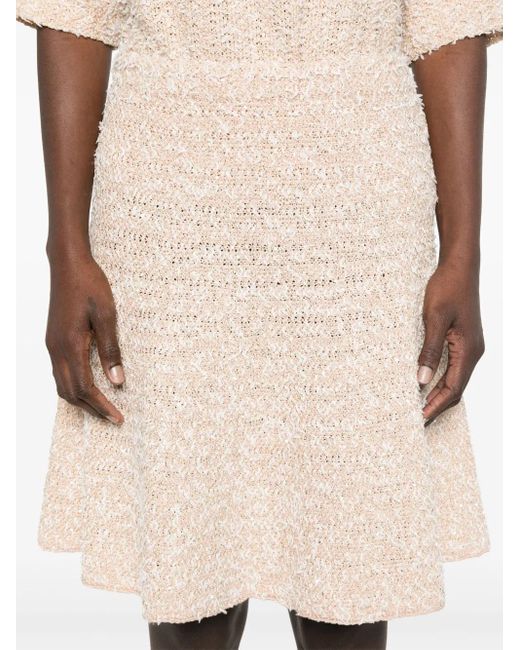 Fabiana Filippi Natural Minirock Aus Tweed