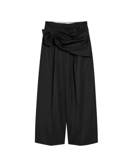 Simone Rocha Black Knot Detail Palazzo Pants