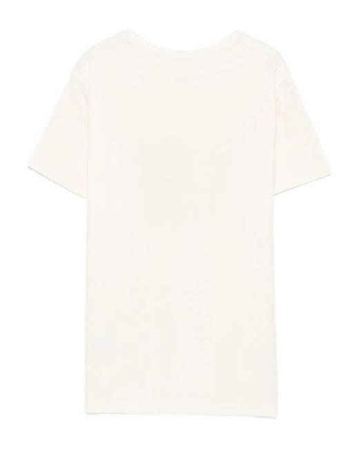 Ba&sh White Graphic-Print Cotton T-Shirt