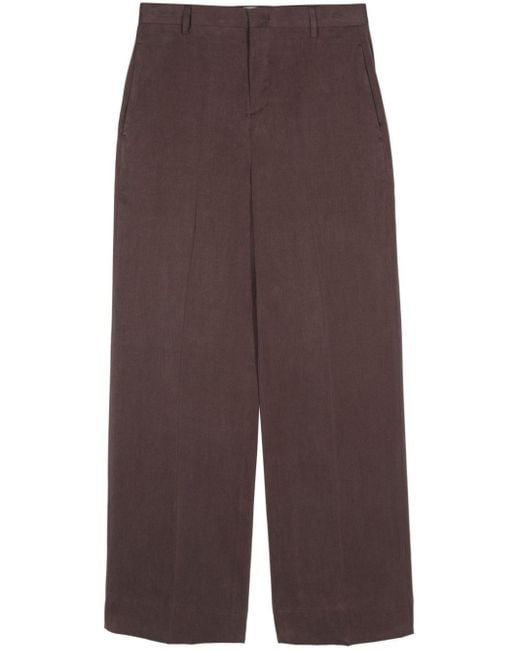 Pantalones rectos con pinzas Briglia 1949 de color Brown