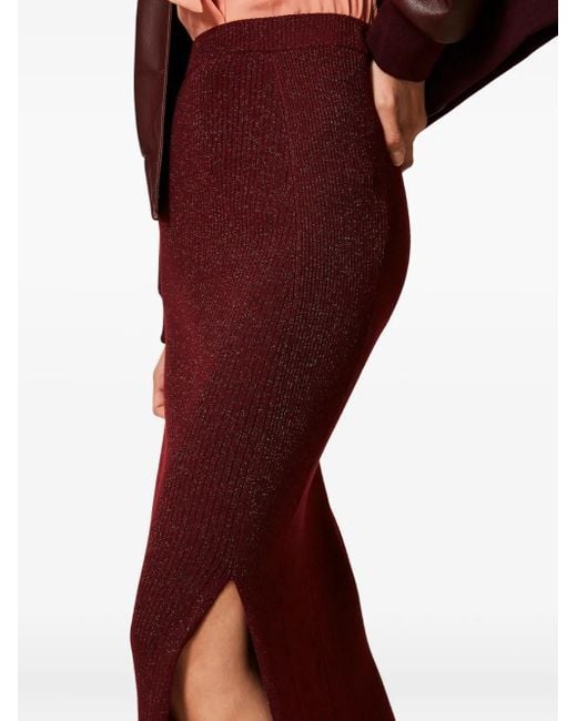 Twinset Midi-Rok in het Purple