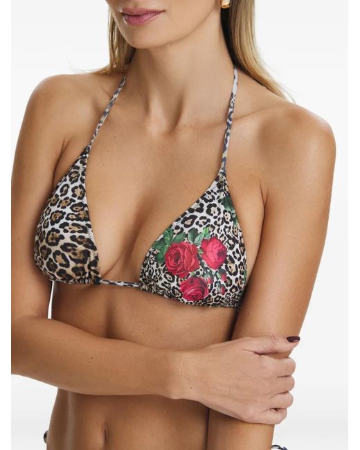 SOFIA ERHAN White Kyle Leopard-Print Bikini