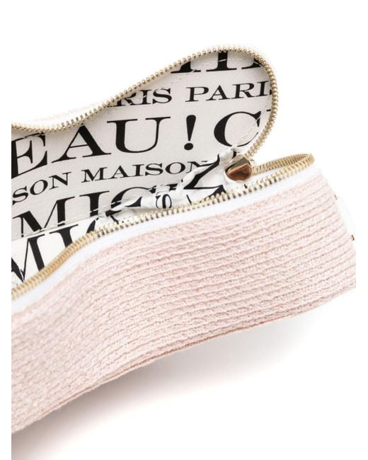 Maison Michel Liza Geweven Mini-tas in het Pink