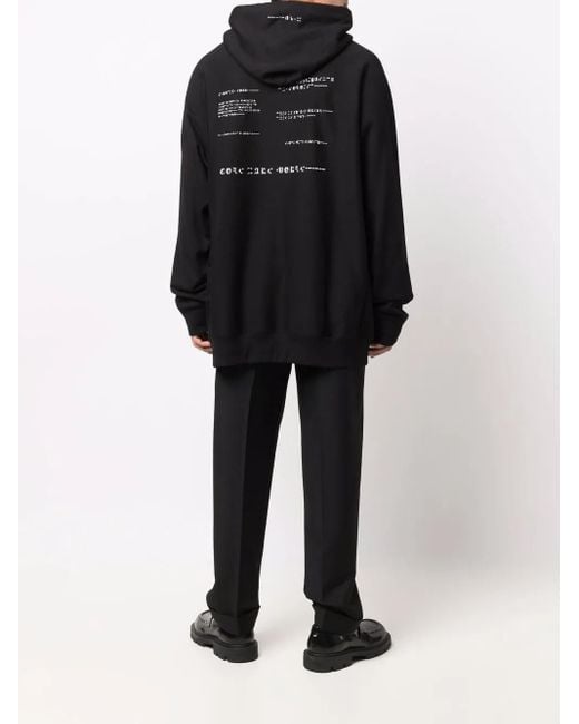 TAKAHIROMIYASHITA The Soloist Black Graphic-Print Hoodie for men